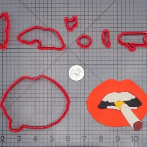 Cigarette Mouth 266-H995 Cookie Cutter Set