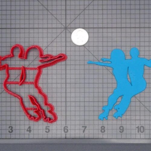 Couple Roller Skating 266-I059 Cookie Cutter