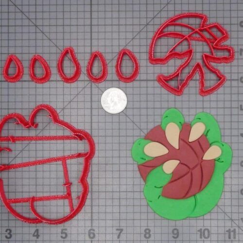 Dinosaur Hand with Basketball 266-I061 Cookie Cutter Set