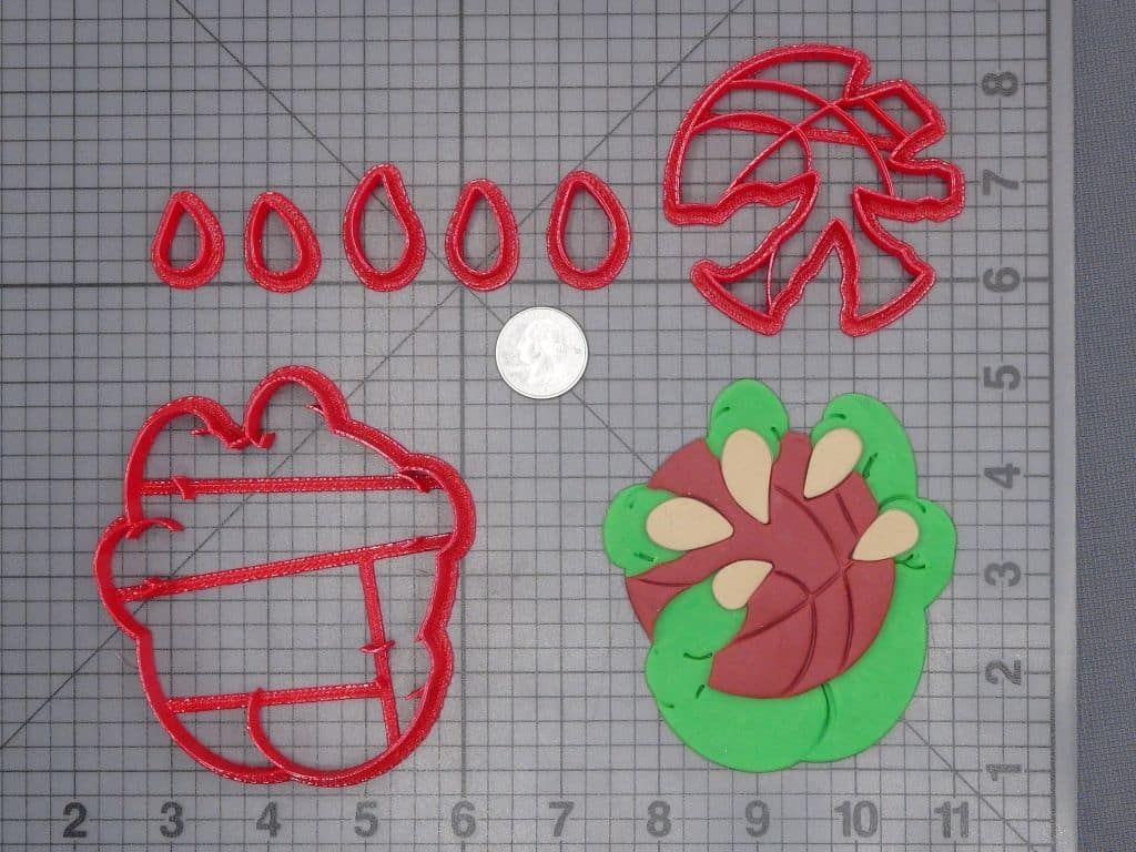 Dinosaur Hand with Basketball 266-I061 Cookie Cutter Set