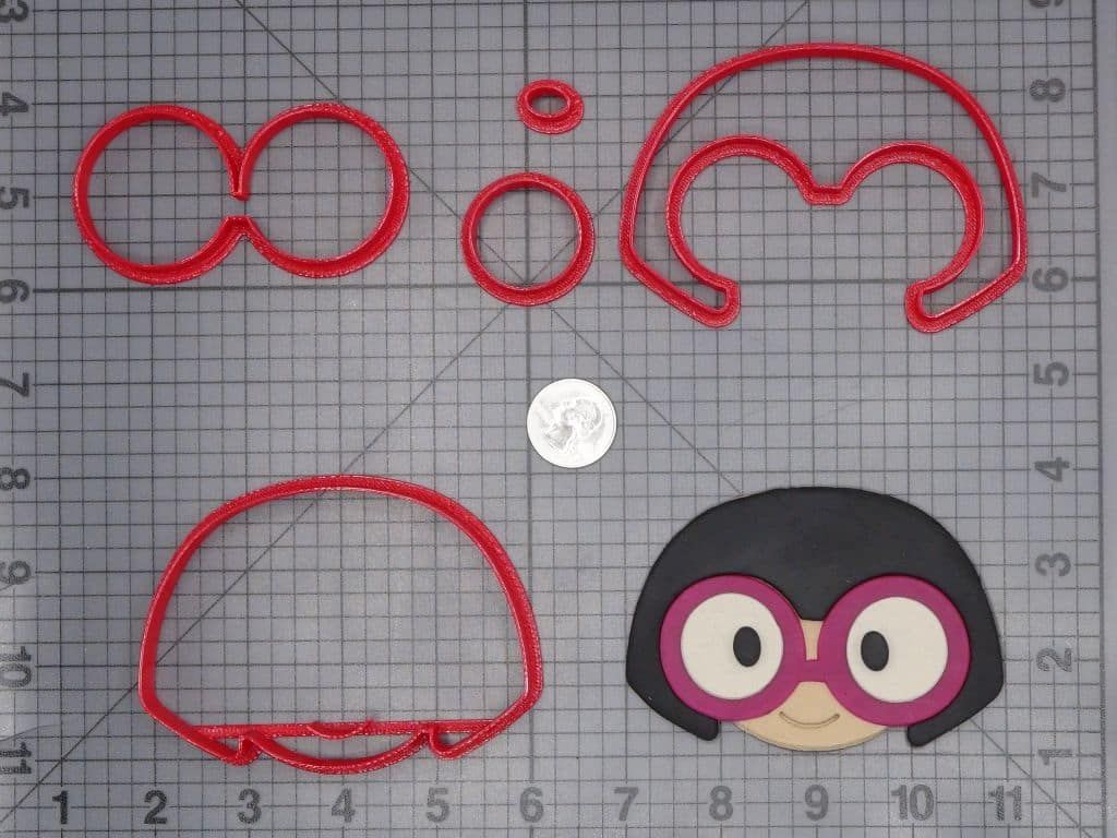 Disney Emoji - The Incredibles - Edna Head 266-I114 Cookie Cutter Set