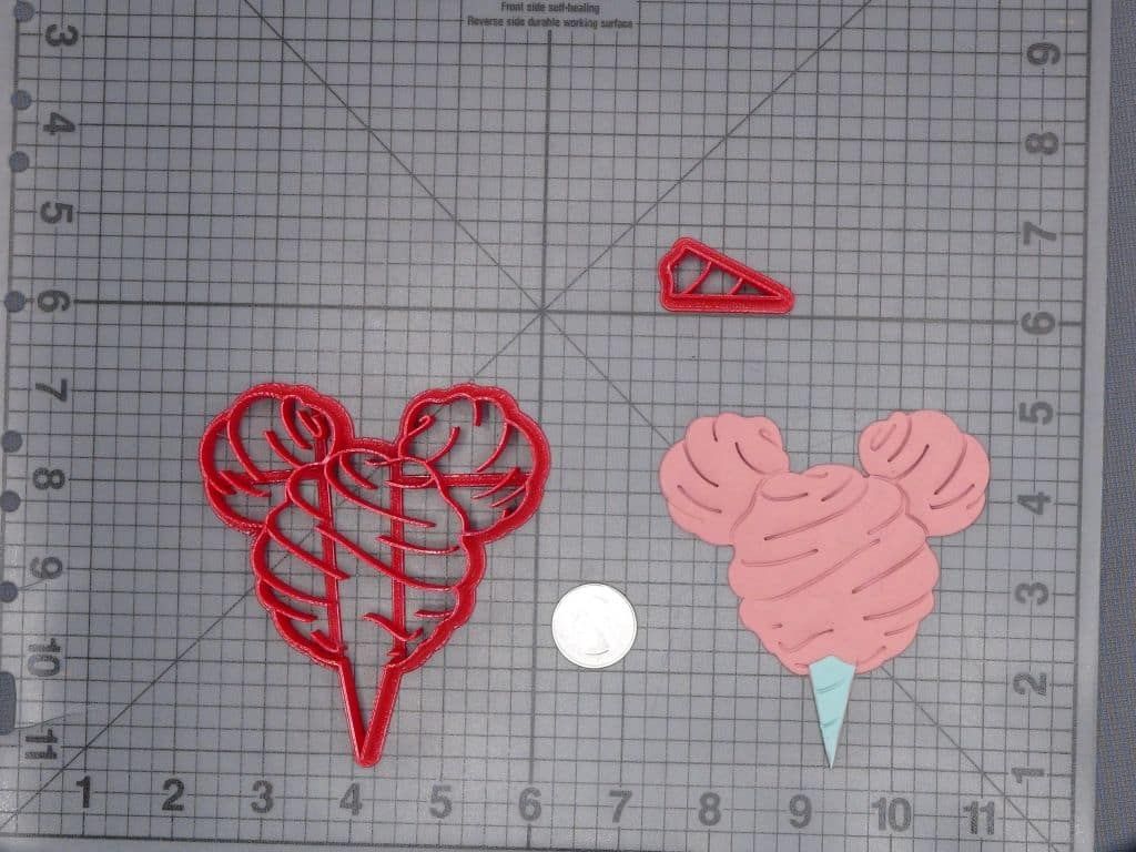 Disneyland - Mickey Mouse Cotton Candy 266-I049 Cookie Cutter Set