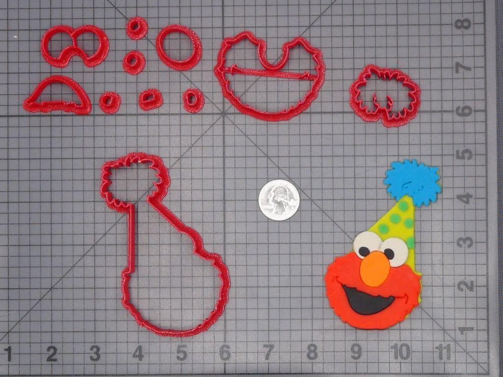 Sesame Street - Elmo with Party Hat 266-G002 Cookie Cutter Set