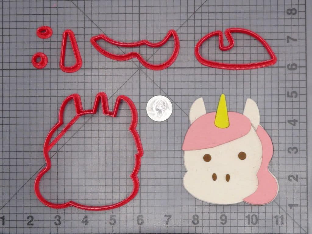 Unicorn Head 266-H925 Cookie Cutter Set