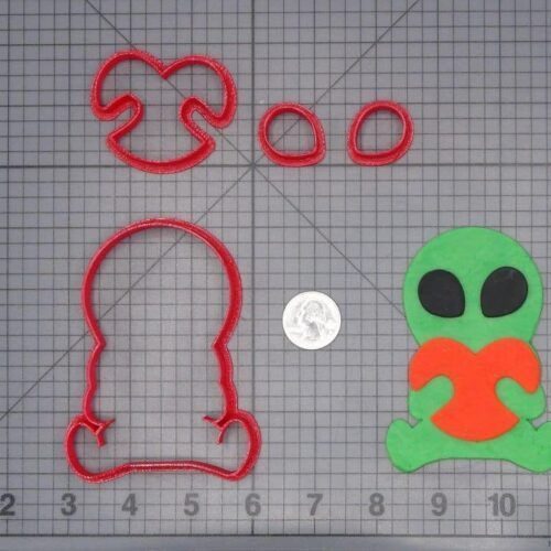 Valentines Day - Alien with Heart 266-H993 Cookie Cutter Set