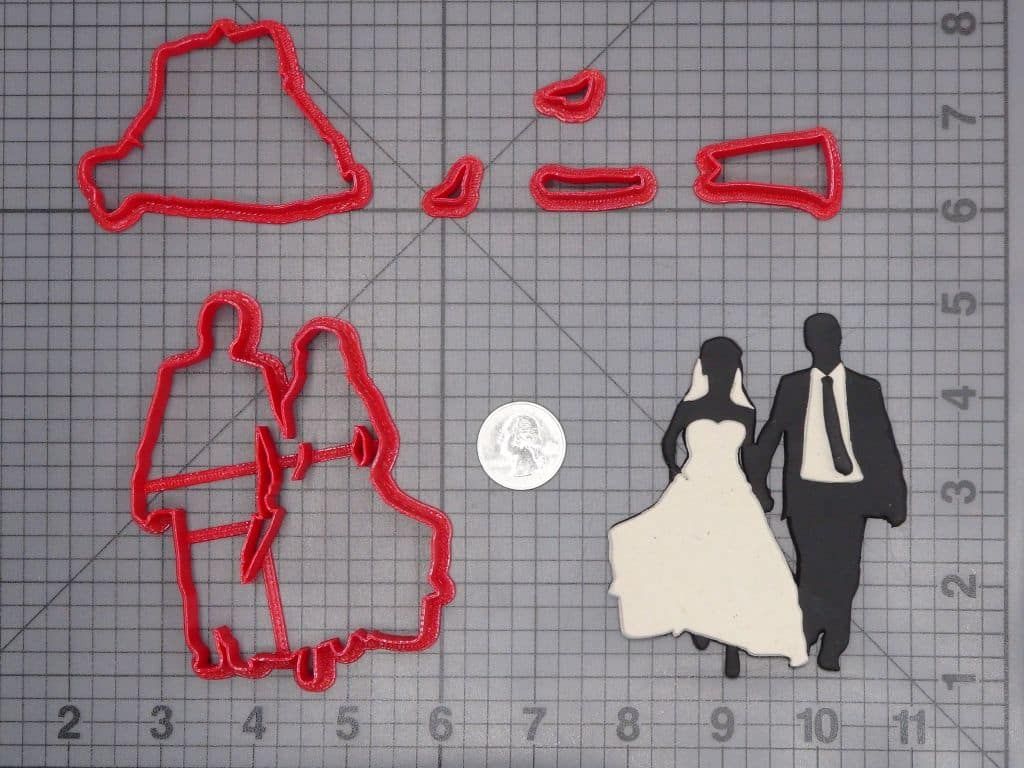 Wedding Couple 266-H866 Cookie Cutter Set