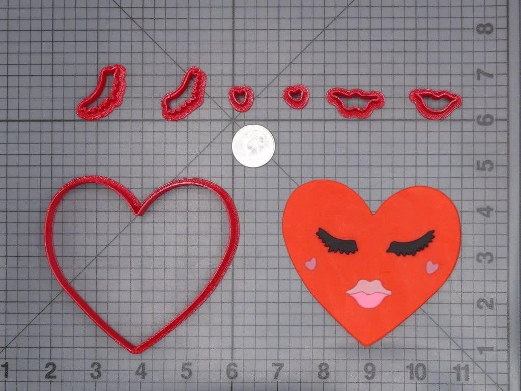 Beautiful Heart 266-I189 Cookie Cutter Set