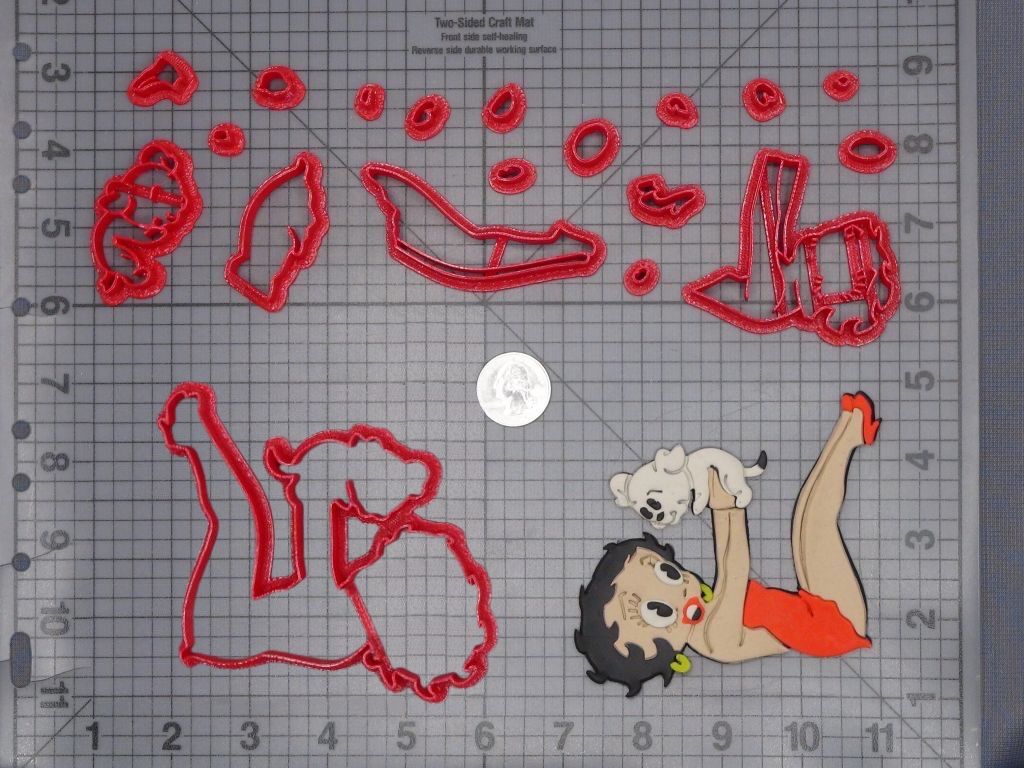 Betty Boop with Dog 266-G984 Cookie Cutter Set
