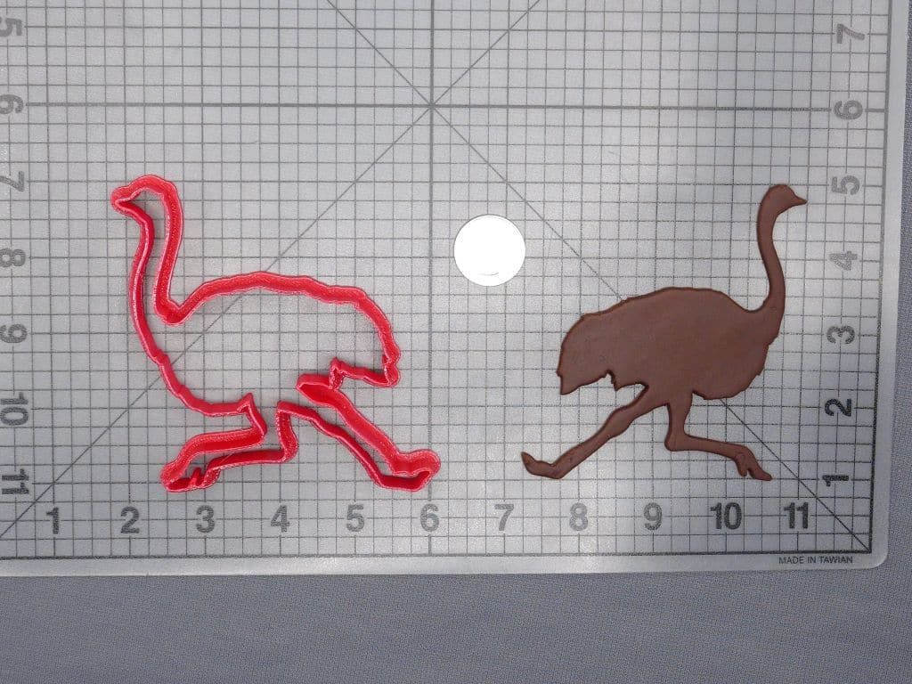 Bird - Ostrich 266-D622 Cookie Cutter Silhouette