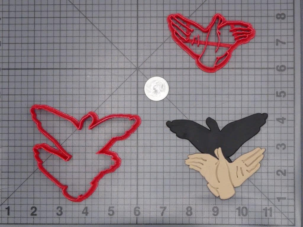 Bird Shadow Hands 266-I107 Cookie Cutter Set