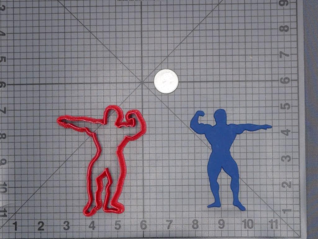 Bodybuilder 266-I164 Cookie Cutter Silhouette