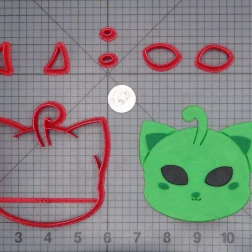 Cat Alien Head 266-I099 Cookie Cutter Set