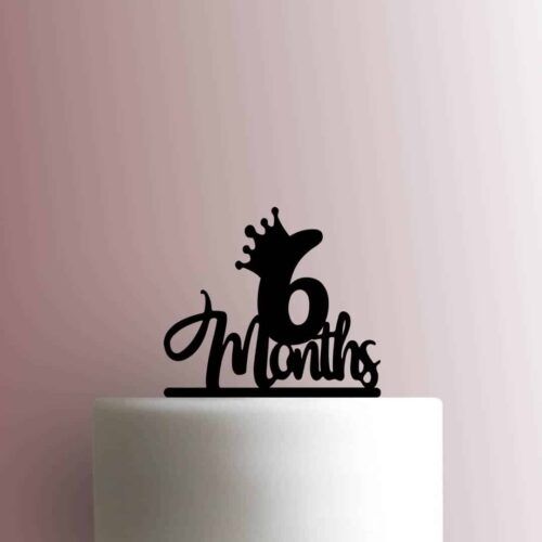 Custom Crown Month Number 225-B457 Cake Topper