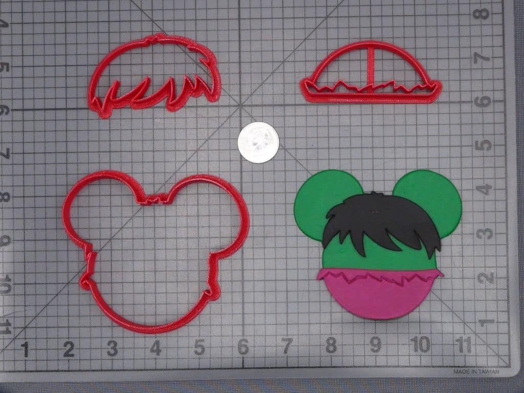 Disney Ears - Hulk 266-I256 Cookie Cutter Set