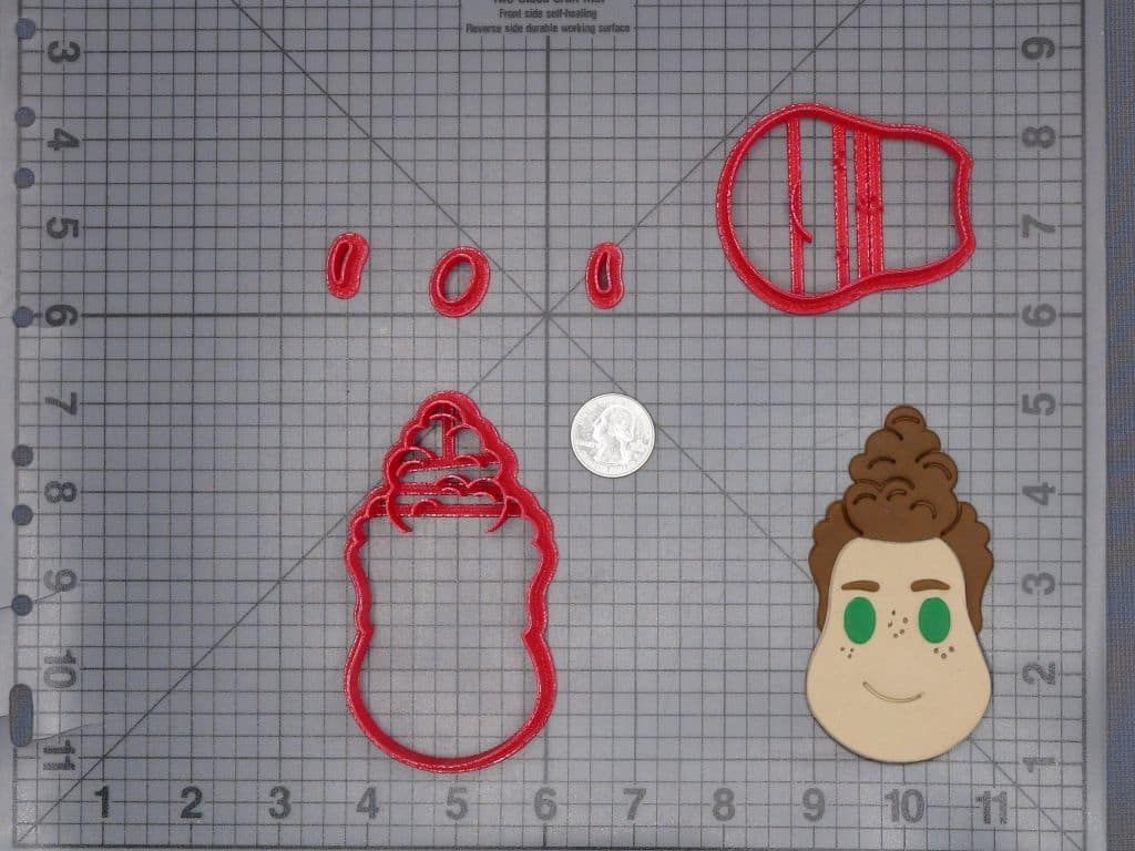 Disney Emoji - Luca - Alberto Head 266-I214 Cookie Cutter Set