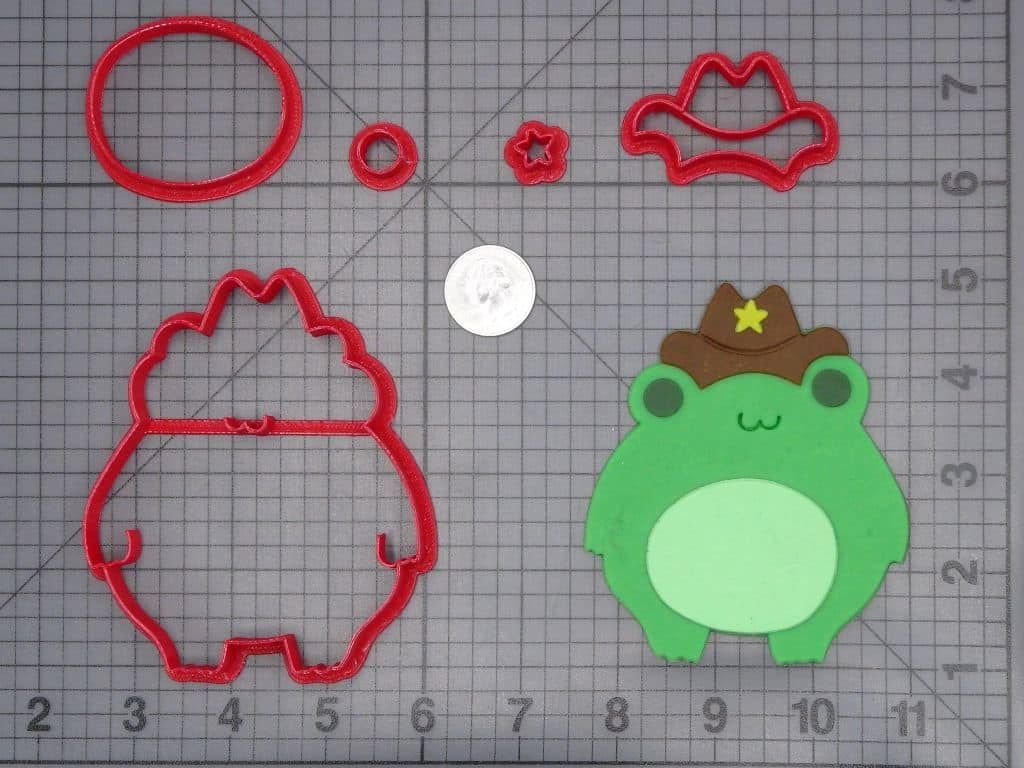 Frog in Cowboy Hat 266-I104 Cookie Cutter Set