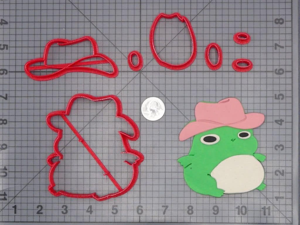 Frog with Cowboy Hat 266-I029 Cookie Cutter Set