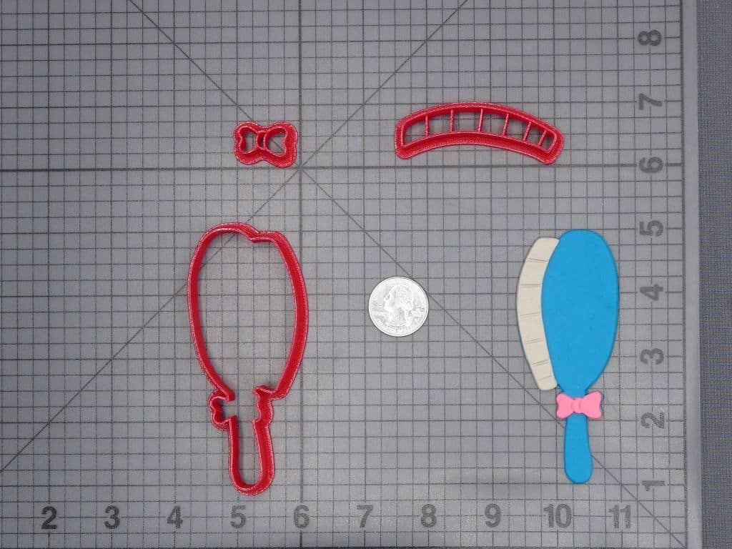 Hair Brush 266-I103 Cookie Cutter Set
