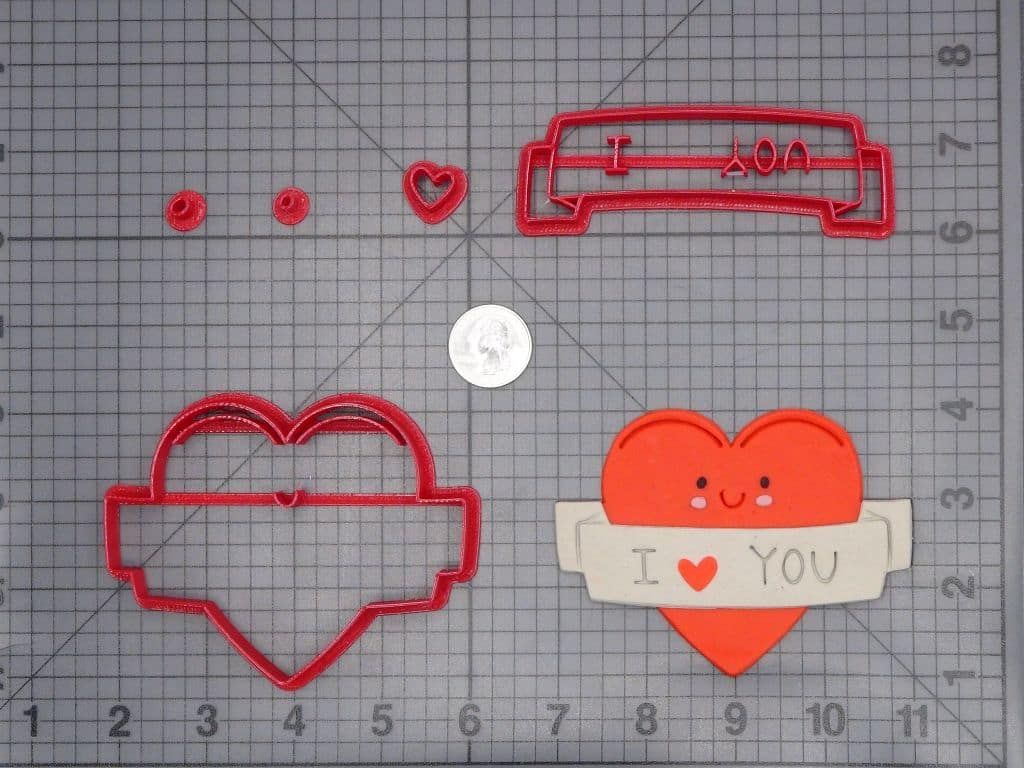 I Love You Heart 266-I192 Cookie Cutter Set