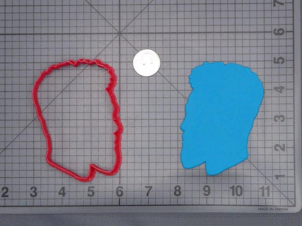 Man Head 266-I200 Cookie Cutter Silhouette