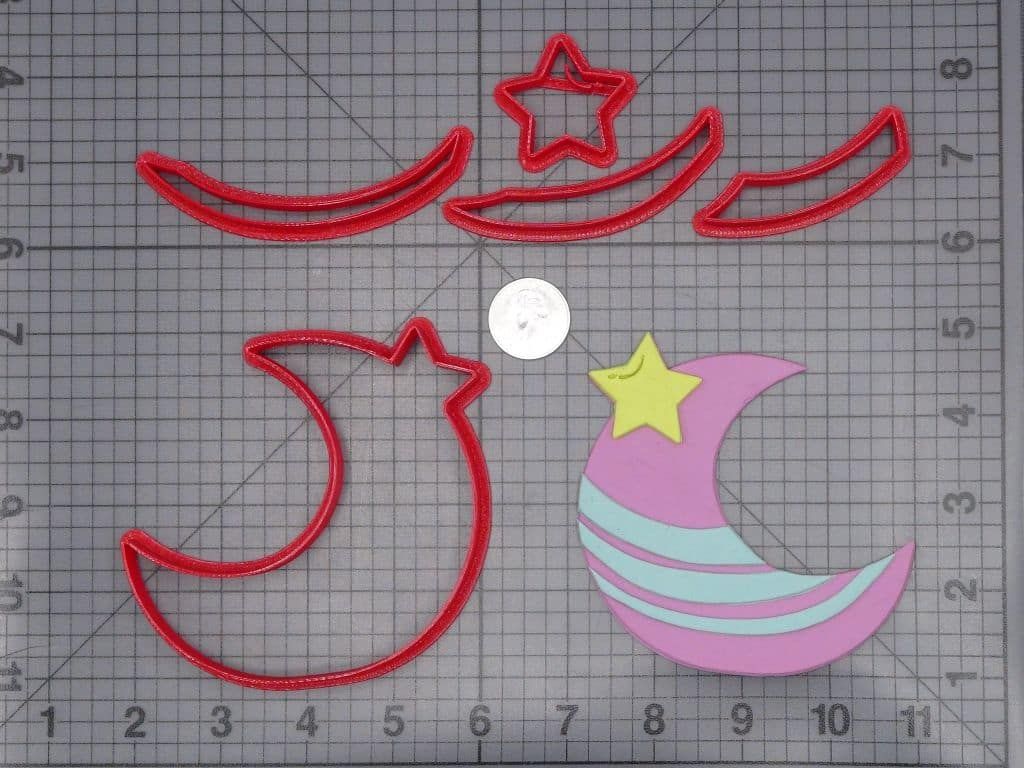 Moon with Star 266-I253 Cookie Cutter Set