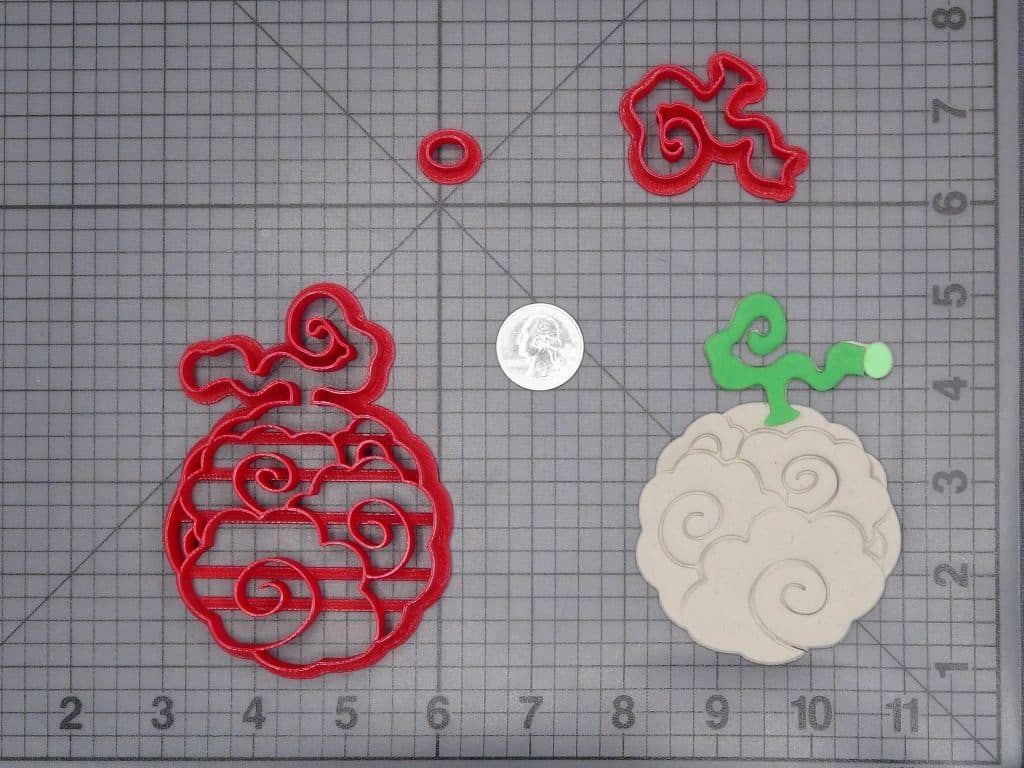 One Piece - Moku Moku No Mi Devil Fruit 266-I216 Cookie Cutter Set