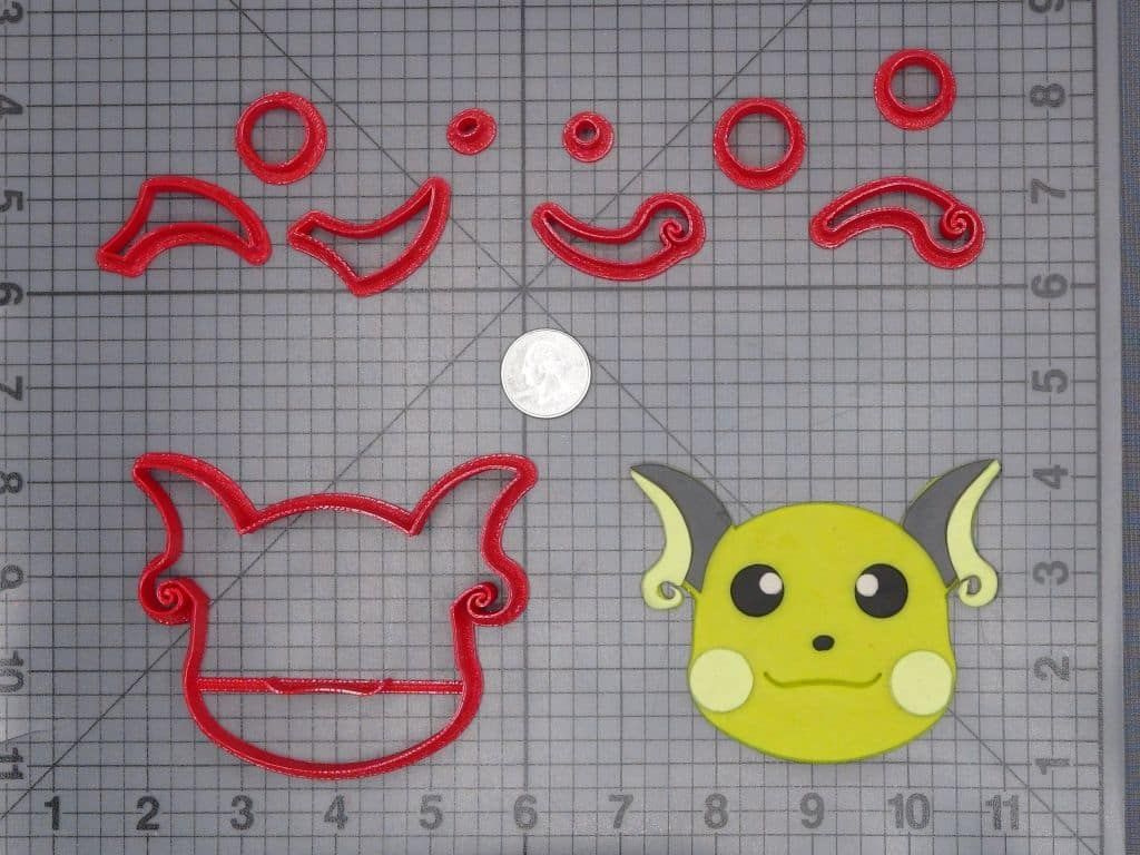 Pokemon - Raichu Head 266-I141 Cookie Cutter Set