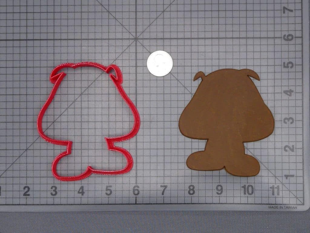 Super Mario - Goomba Body 266-I237 Cookie Cutter Silhouette