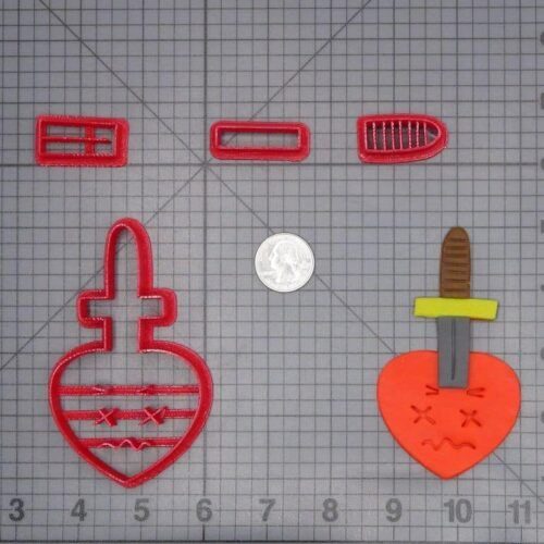 Sword in Heart 266-I161 Cookie Cutter Set