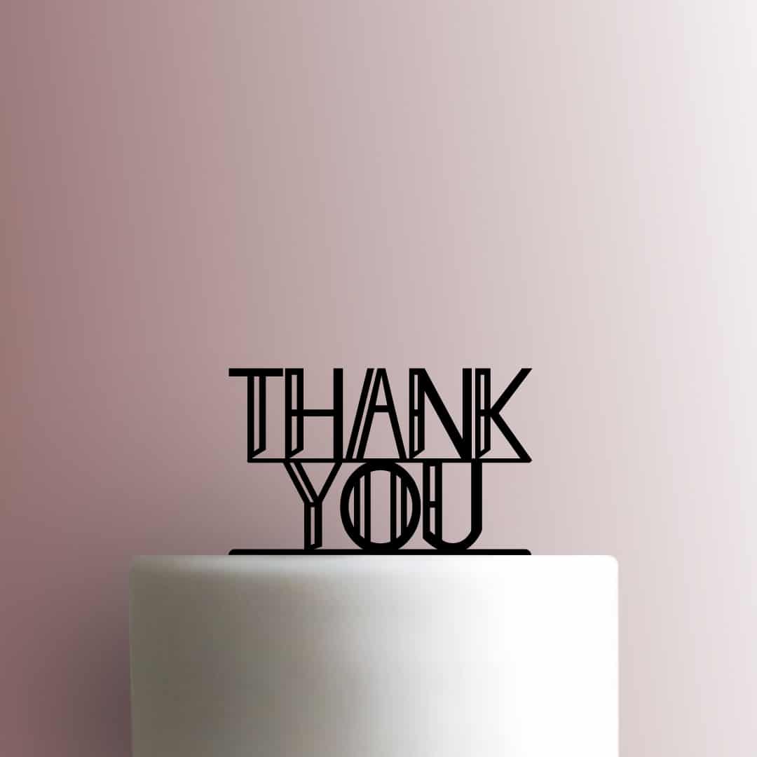 Thank You 225-B449 Cake Topper