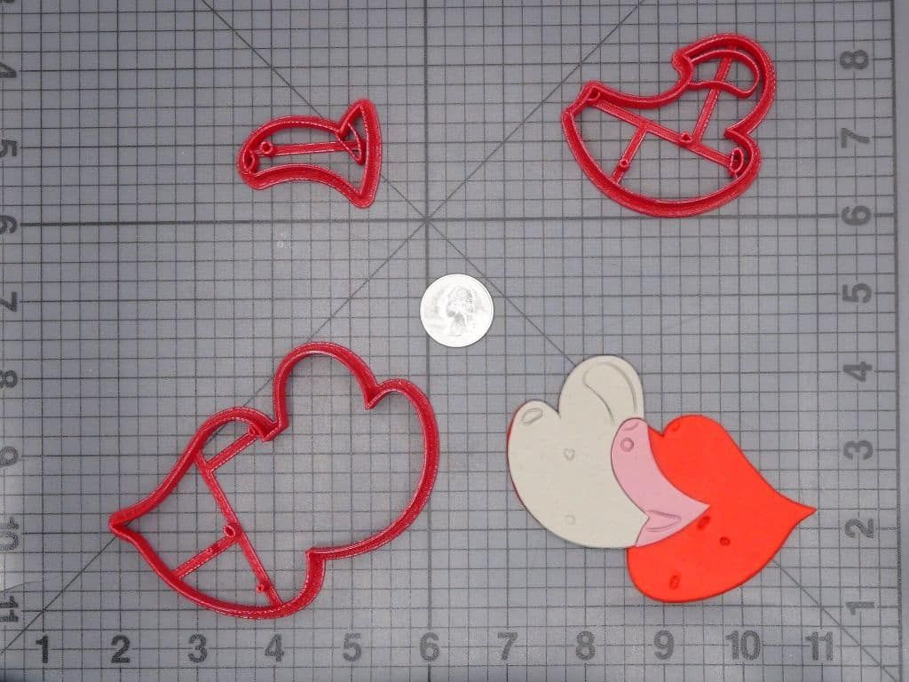 Valentines Day - Bubble Gum Heart 266-I191 Cookie Cutter Set