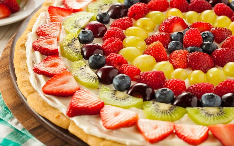 fruit pizza sugar cookie