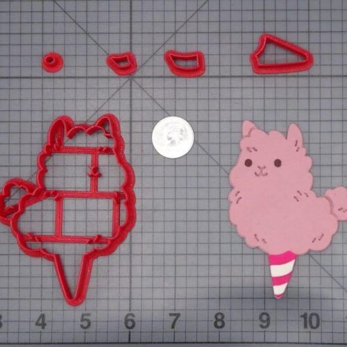 Alpaca Cotton Candy 266-I329 Cookie Cutter Set