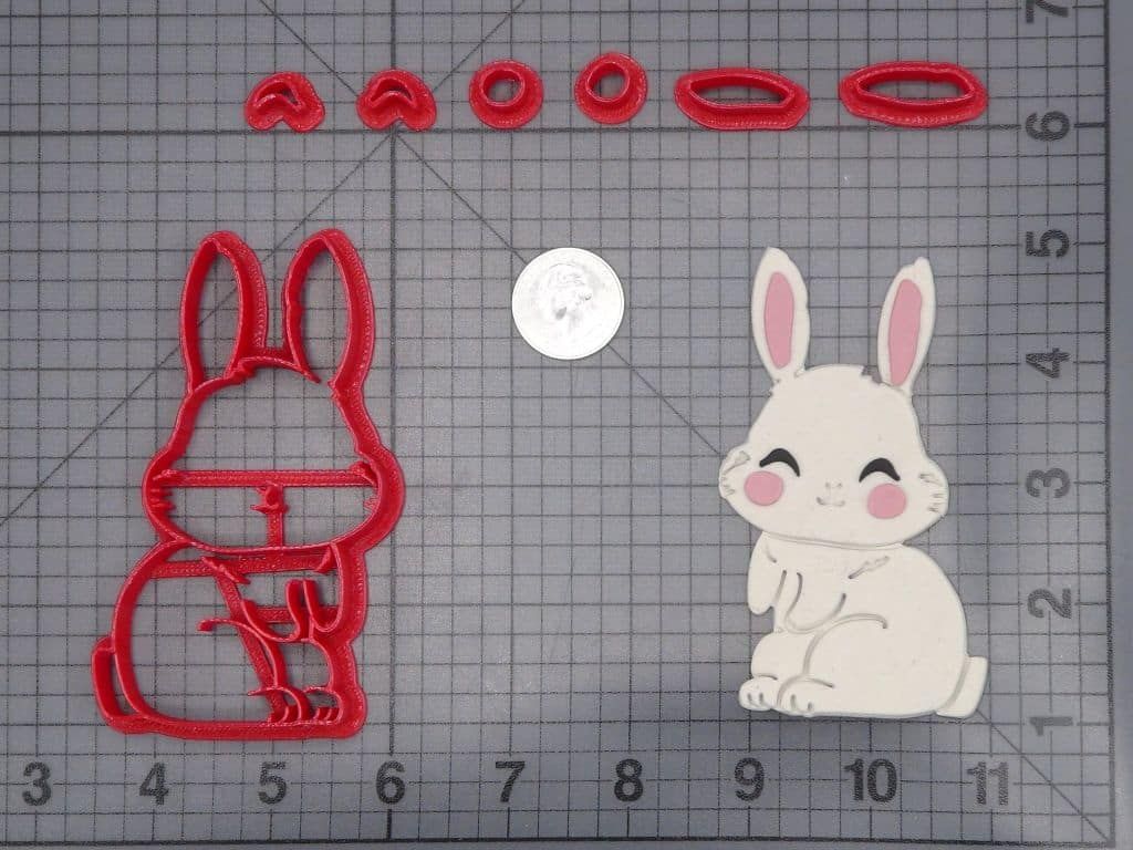 Bunny Body 266-I367 Cookie Cutter Set