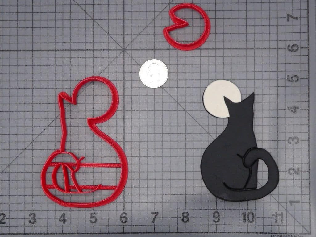 Cat With Moon 266-I225 Cookie Cutter Set