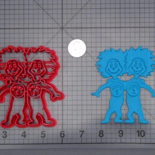 Cat in the Hat - Thing 1 and Thing 2 266-I413 Cookie Cutter