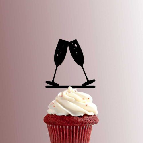 Champagne Glasses 228-530 Cupcake Topper