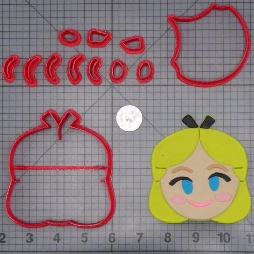 Disney Emoji - Alice in Wonderland - Alice Head 266-I292 Cookie Cutter Set