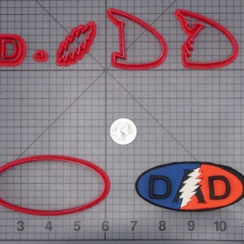 Grateful Dead Dad 266-I421 Cookie Cutter Set