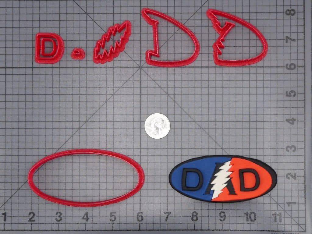 Grateful Dead Dad 266-I421 Cookie Cutter Set