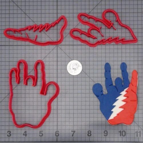 Grateful Dead Hand Logo 266-I385 Cookie Cutter Set