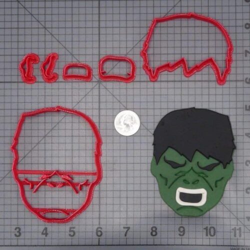 Hulk Head 266-I138 Cookie Cutter Set