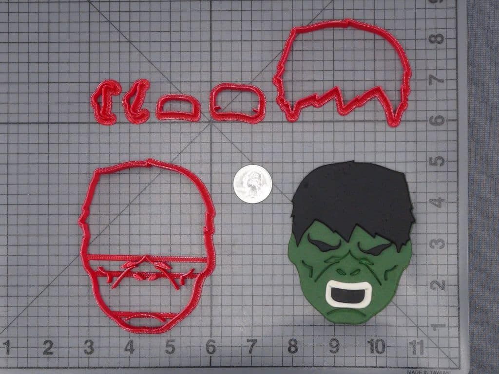 Hulk Head 266-I138 Cookie Cutter Set