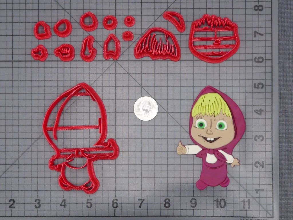 Masha and the Bear - Masha Body 266-I526 Cookie Cutter Set