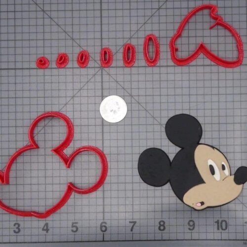 Mickey Mouse Head 266-I387 Cookie Cutter Set