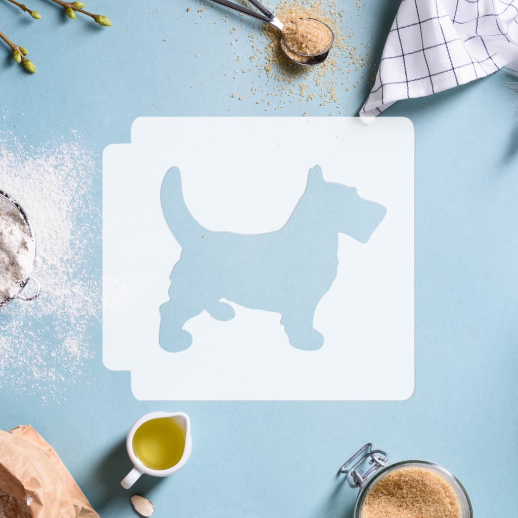 Monopoly - Scottish Terrier Dog Piece 783-H274 Stencil Silhouette