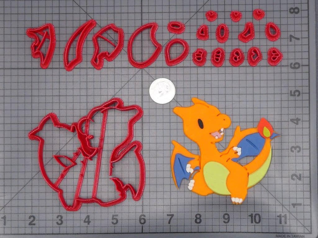 Pokemon - Charizard Body 266-I321 Cookie Cutter Set