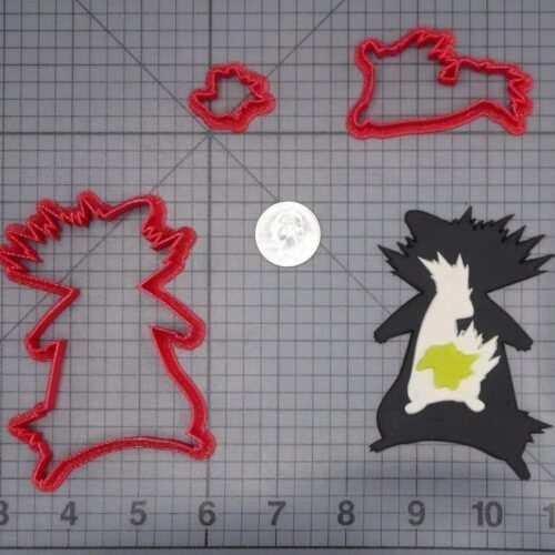 Pokemon - Cyndaquil Evolution Cameo 266-I301 Cookie Cutter Set