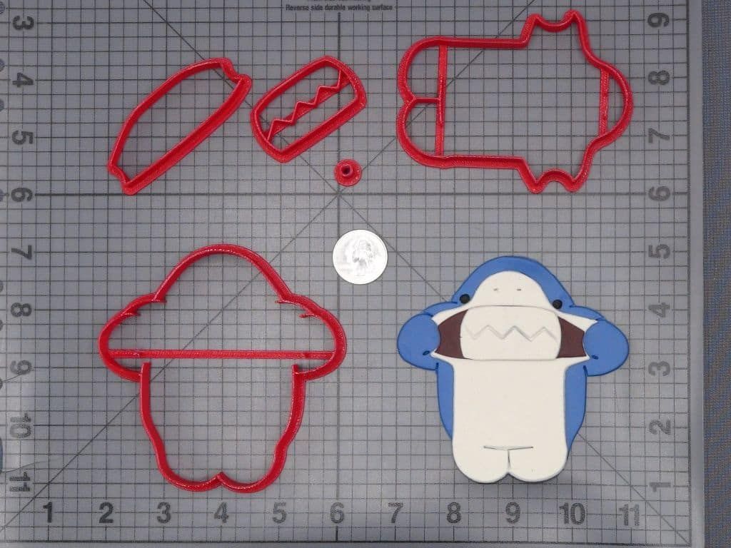 SAMEZU - Hojiro Shark 266-I223 Cookie Cutter Set