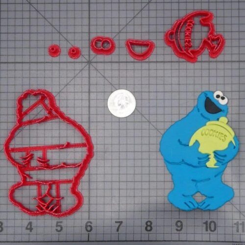 Sesame Street - Cookie Monster with Cookie Jar 266-I359 Cookie Cutter Set